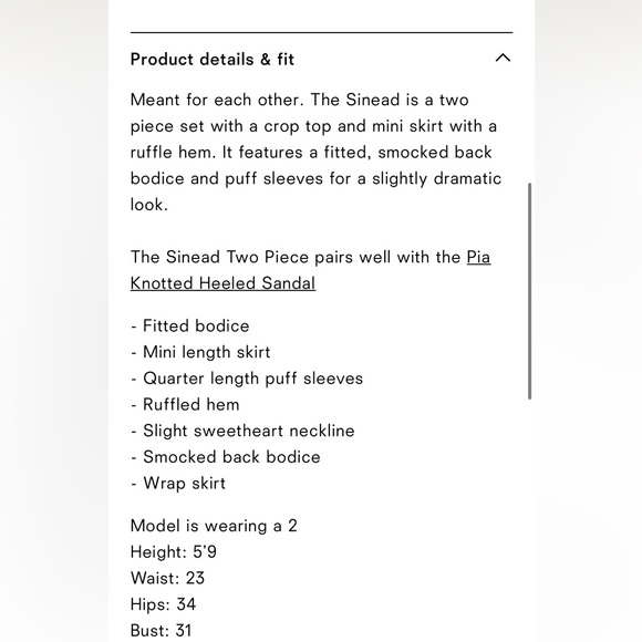 NWT Reformation SOFIE SINEAD FLORAL 2 PIECE SET Size 4 - Picture 10 of 11